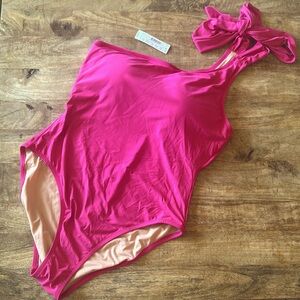 NWT JCrew women’s one shoulder swimwear
